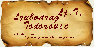 Ljubodrag Todorović vizit kartica